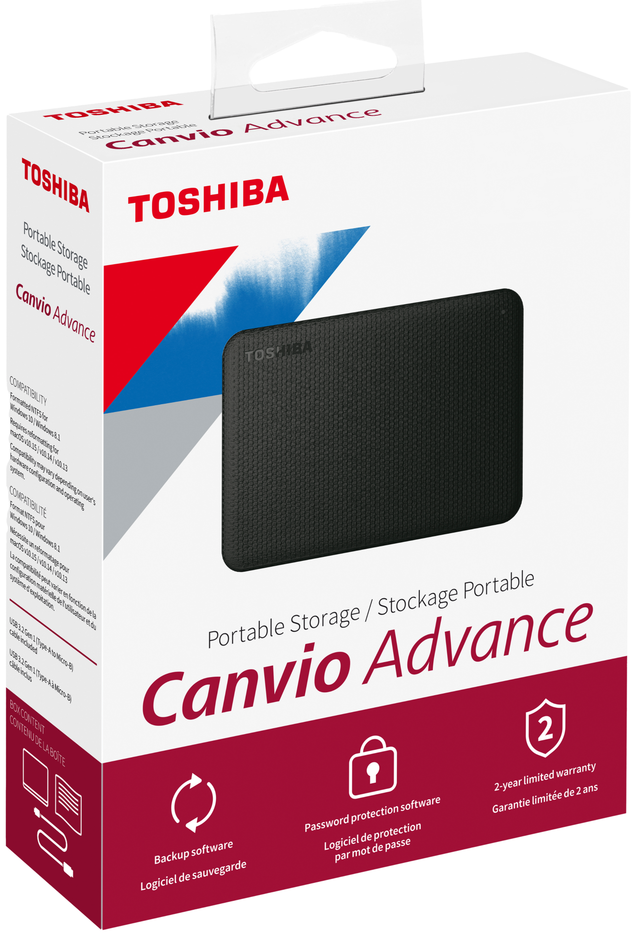 DISQUE DUR EXTERNE TOSHIBA CANVIO ADVANCE 4TO (2,5PO)