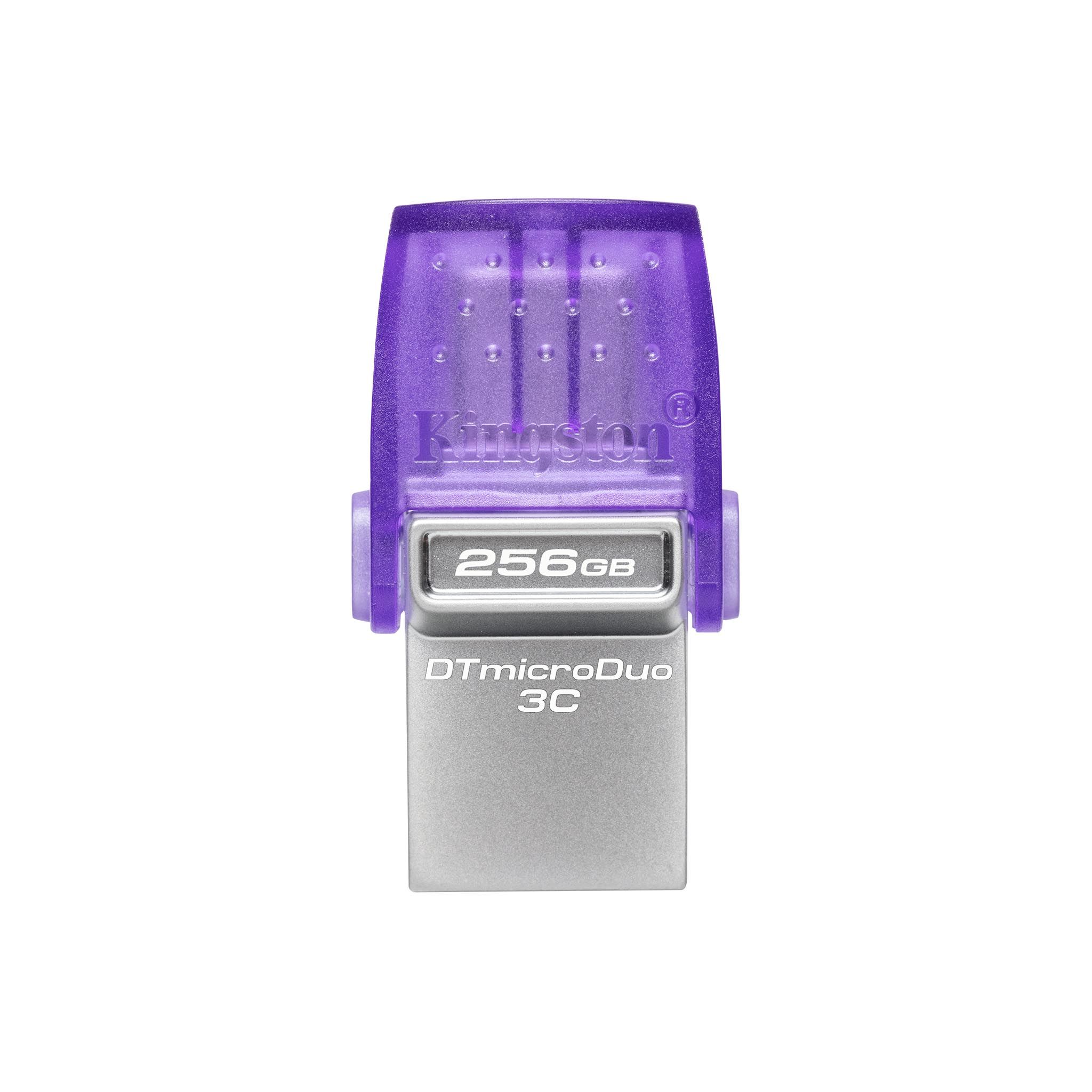 CLÉ KINGSTON 256 GO DT MICRODUO (USB C - USB A 3.2)