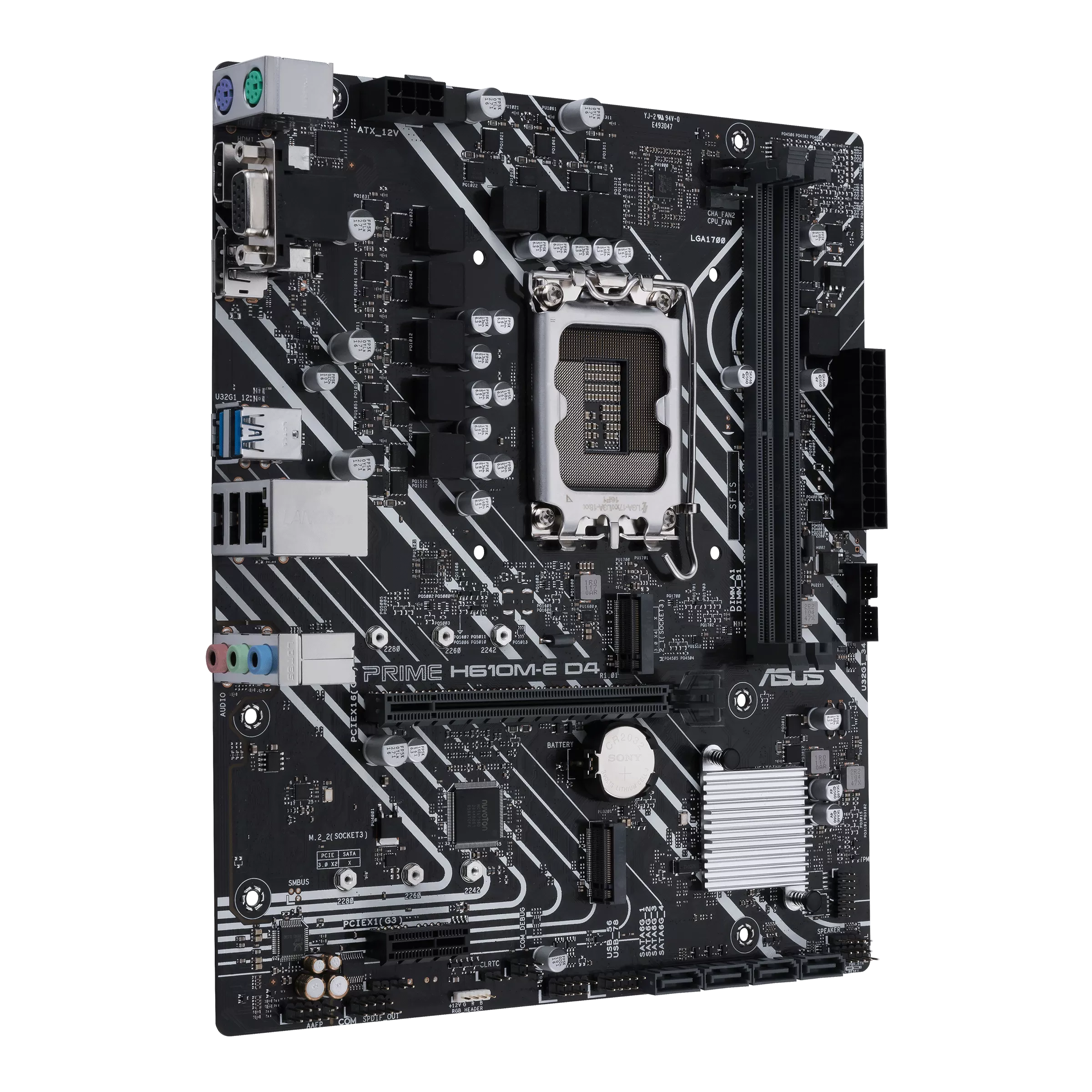 CARTE MAITRESSE ASUS H610M-E D4-CSM INTEL (LGA1700/DDR4)