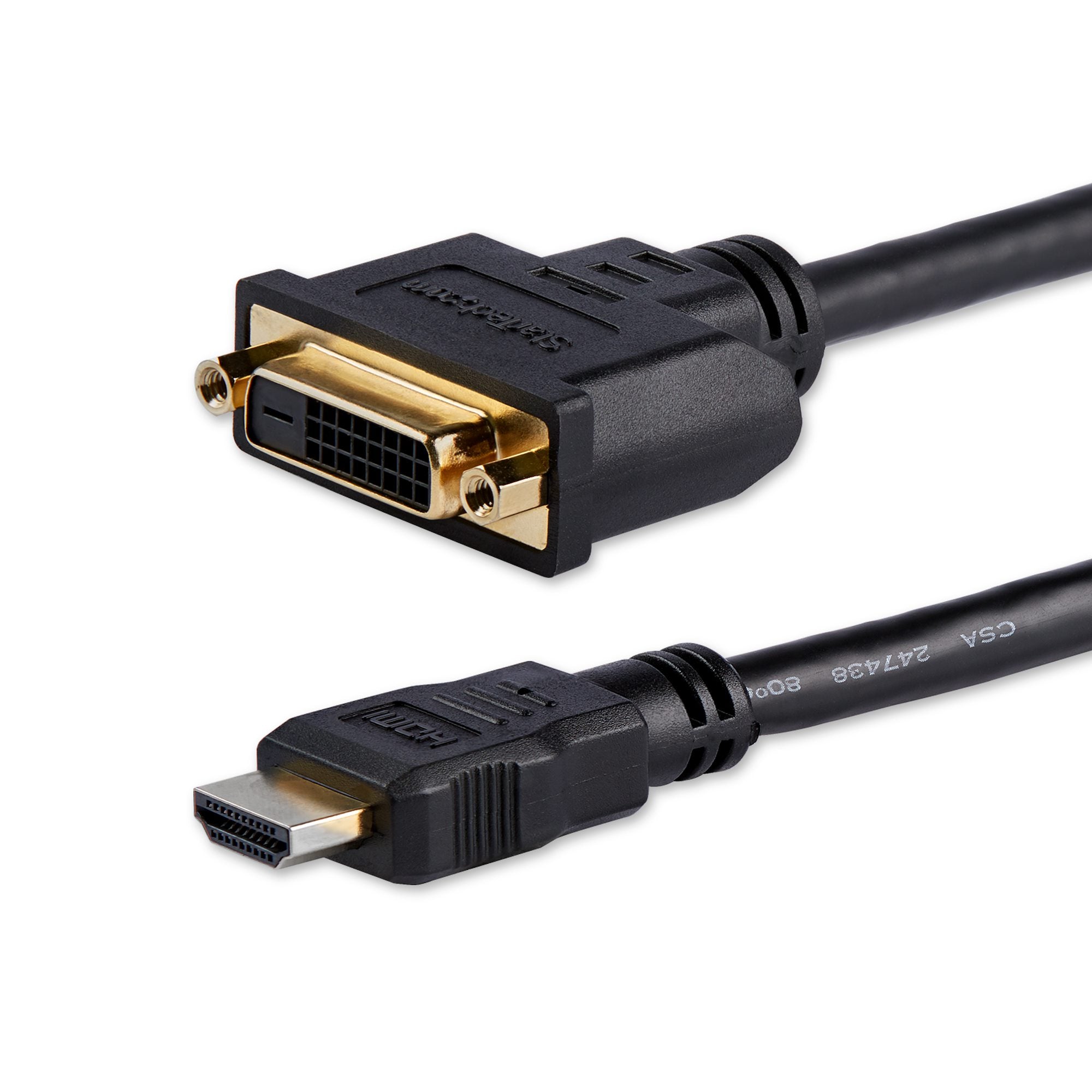 CÂBLE ADAPTATEUR DVI-D A HDMI (8 POUCES)