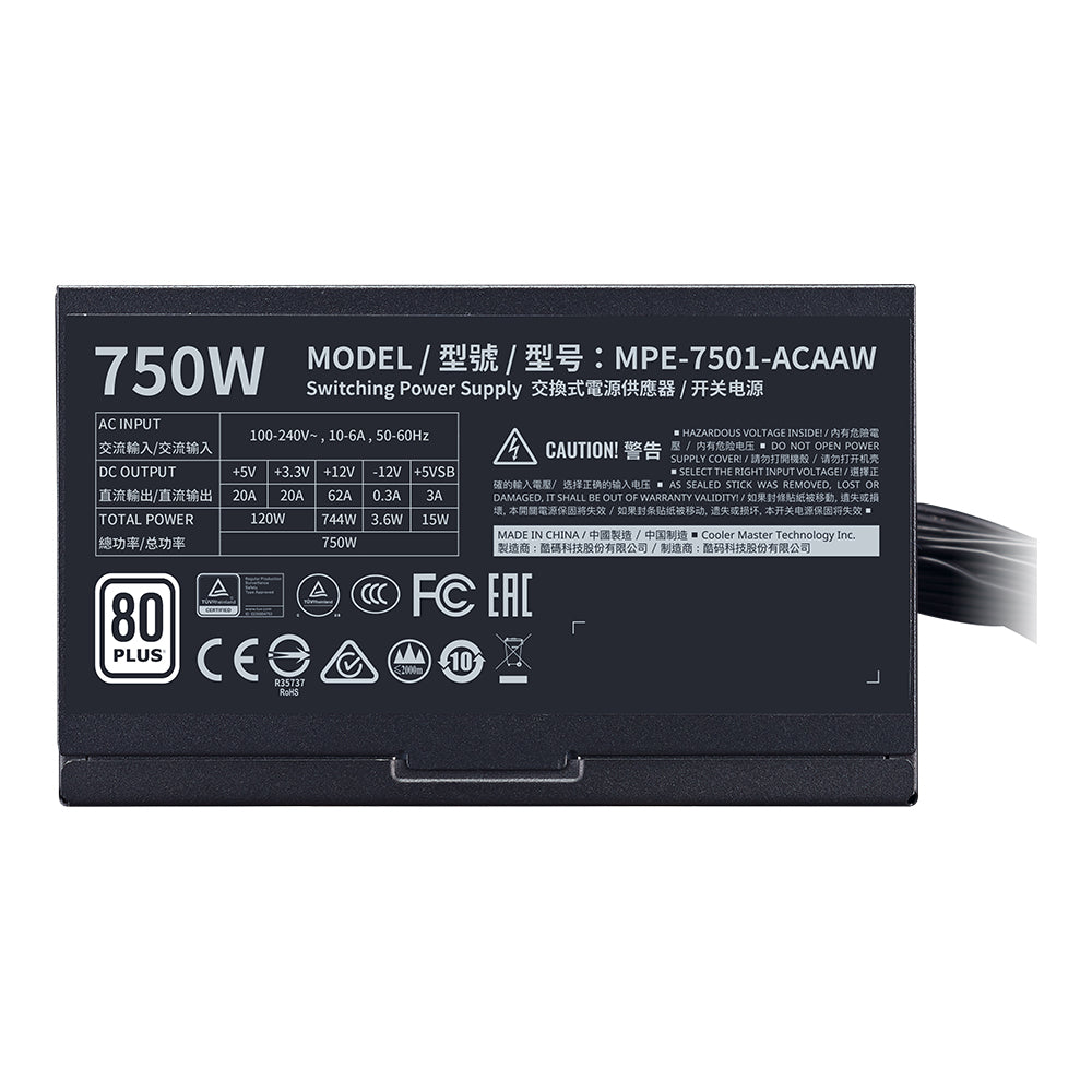 BLOC D'ALIMENTATION CM MWE 750W V2 WHITE