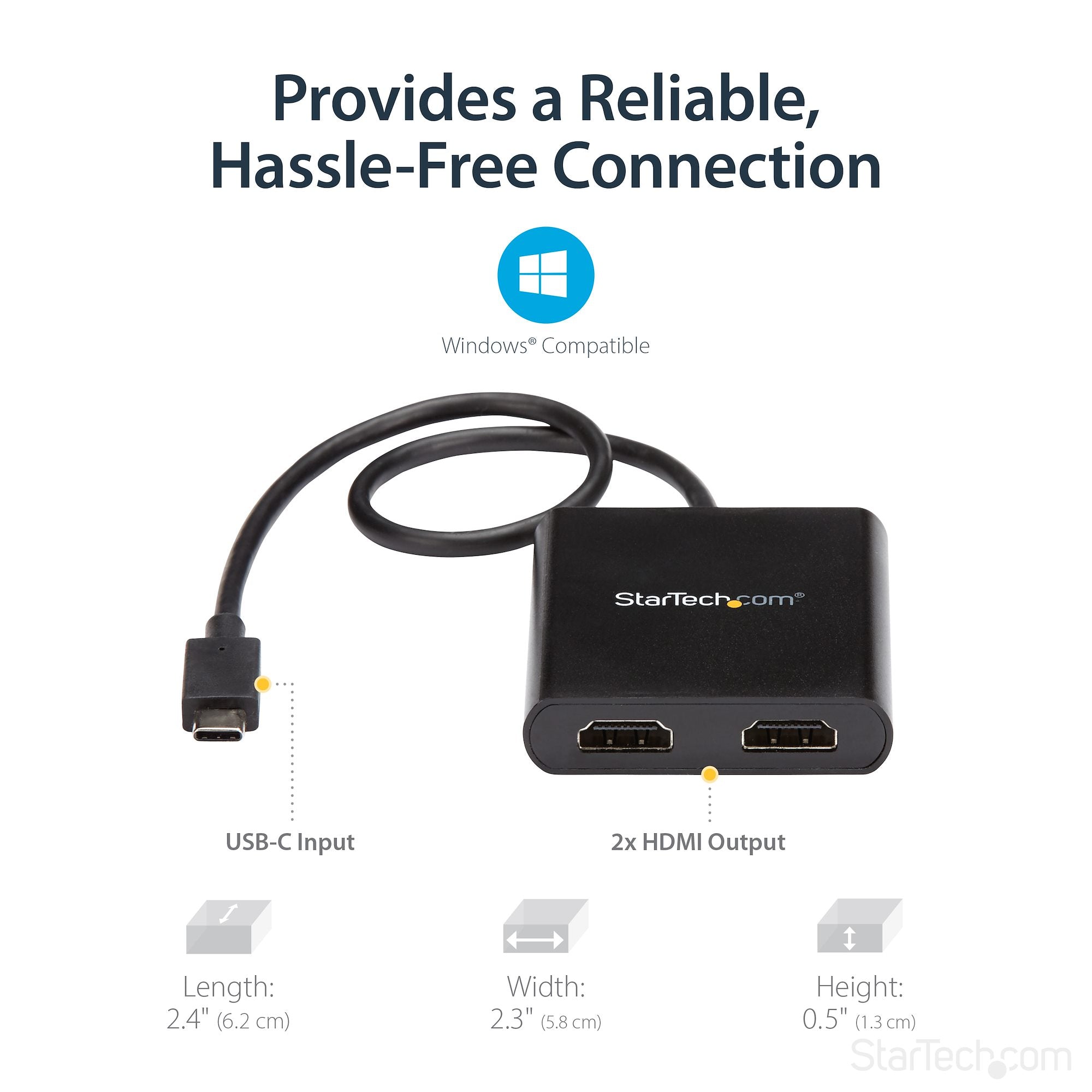 CABLE ADAPTATEUR USB-C A 2x HDMI