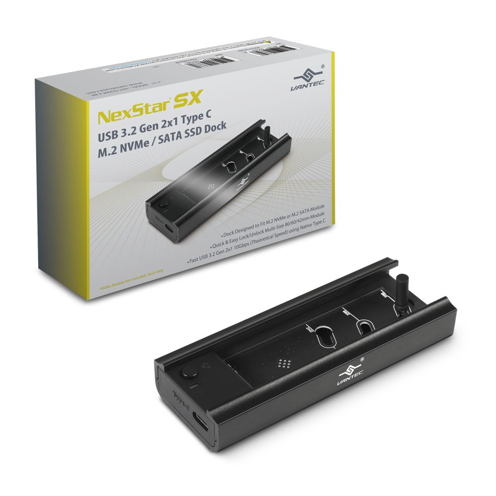 BOÎTIER EXTERNE NEXSTAR SX USB3.2 POUR SSD NVME/SATA