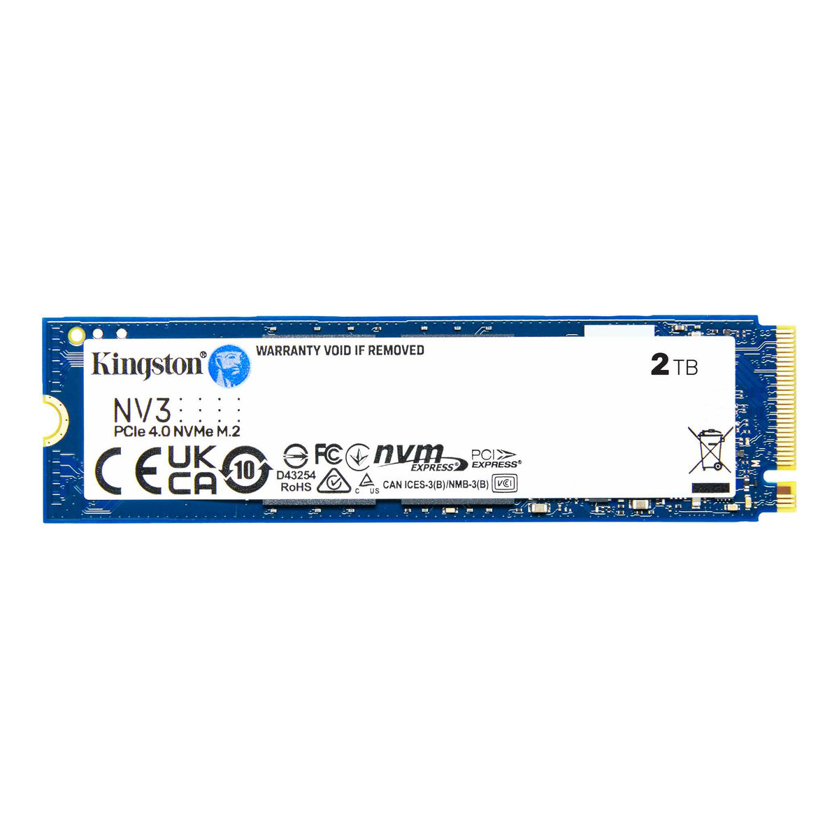 DISQUE DUR SSD KINGSTON 2000 GO SÉRIE NV3 M.2 2280 NVME
