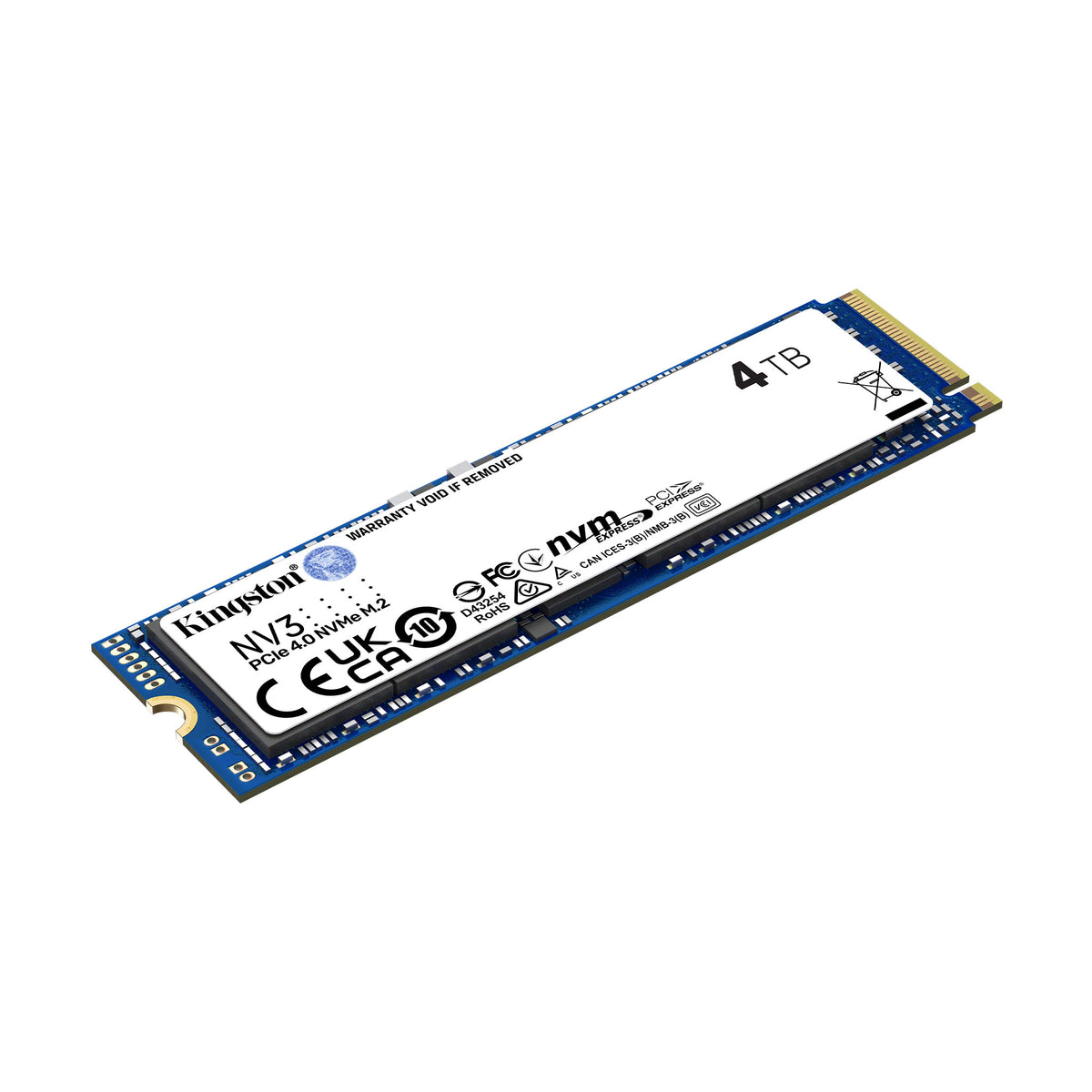 DISQUE DUR SSD KINGSTON 4000 GO SÉRIE NV3 M.2 2280 NVME