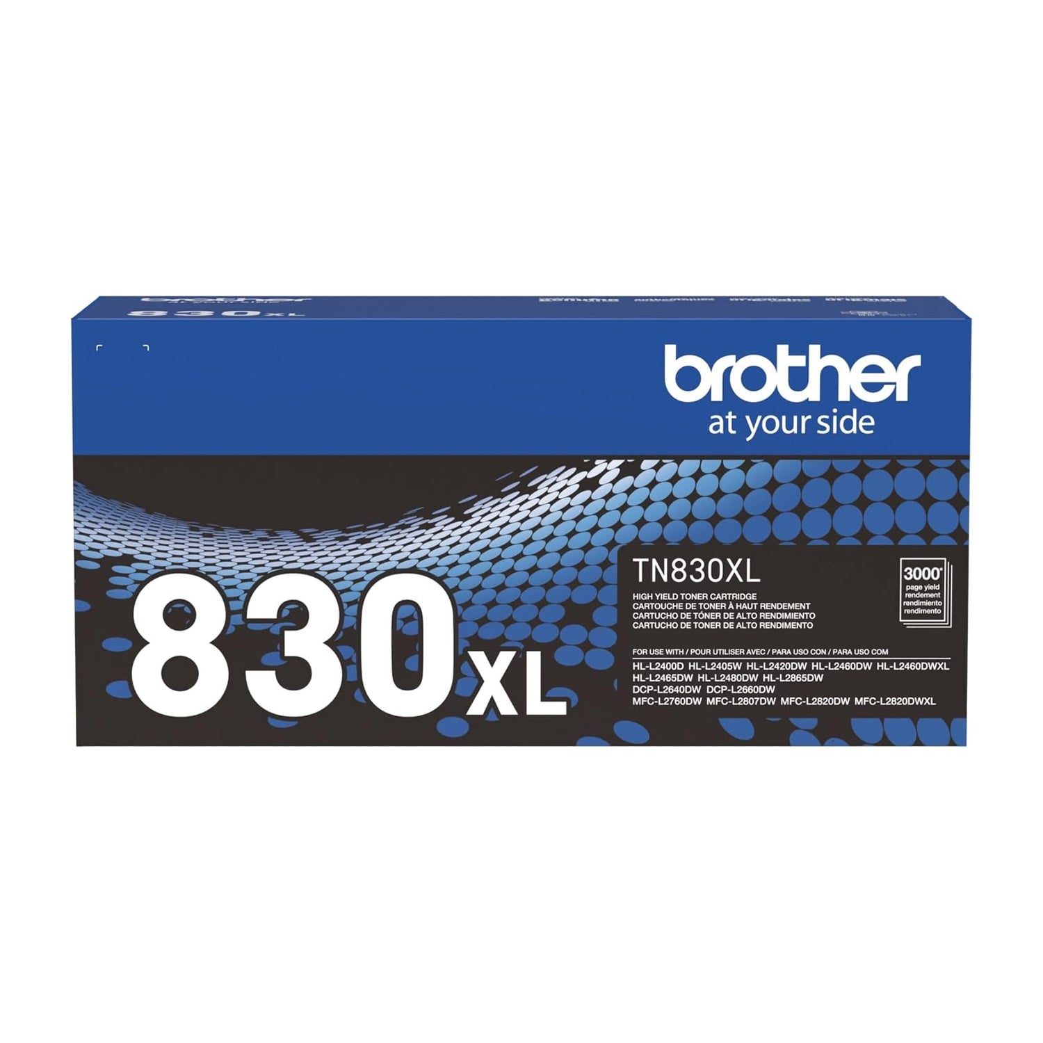 CARTOUCHE LASER BROTHER #TN830XL NOIRE (3000 PAGES)