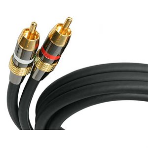 CABLE AUDIO RCA MALE-MALE PREMIUM DE 6 PIEDS