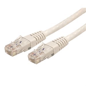 CABLE RESEAU CAT6 DE 25 PIEDS (BLANC)