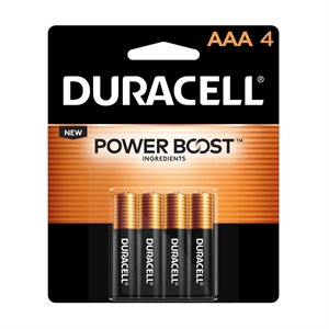 BATTERIE DURACELL AAA 4PK