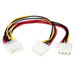 CABLE DOUBLEUR MOLEX FEMELE A MOLEX MALE + MALE
