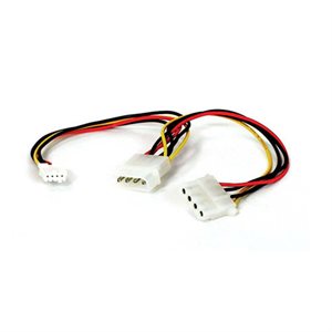 CABLE MOLEX FEMELE A MOLEX MALE ET CONNECTEUR FLOPPY