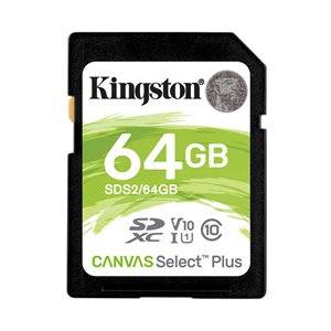 CARTE MÉMOIRE SDXC KINGSTON 64GO (CLASS 10)