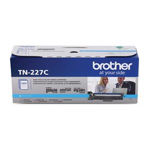 CARTOUCHE LASER BROTHER #TN227C CYAN (2300PAGES)