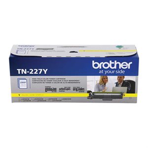CARTOUCHE LASER BROTHER #TN227Y JAUNE (2300PAGES)
