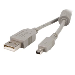 CABLE USB A MINI-USB (4-PINS) DE 6 PIEDS POUR CAMÉRA FUJI