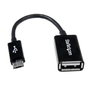 CÂBLE ADAPTATEUR MICRO-USB À USB-A OTG FEMELLE (5PO)