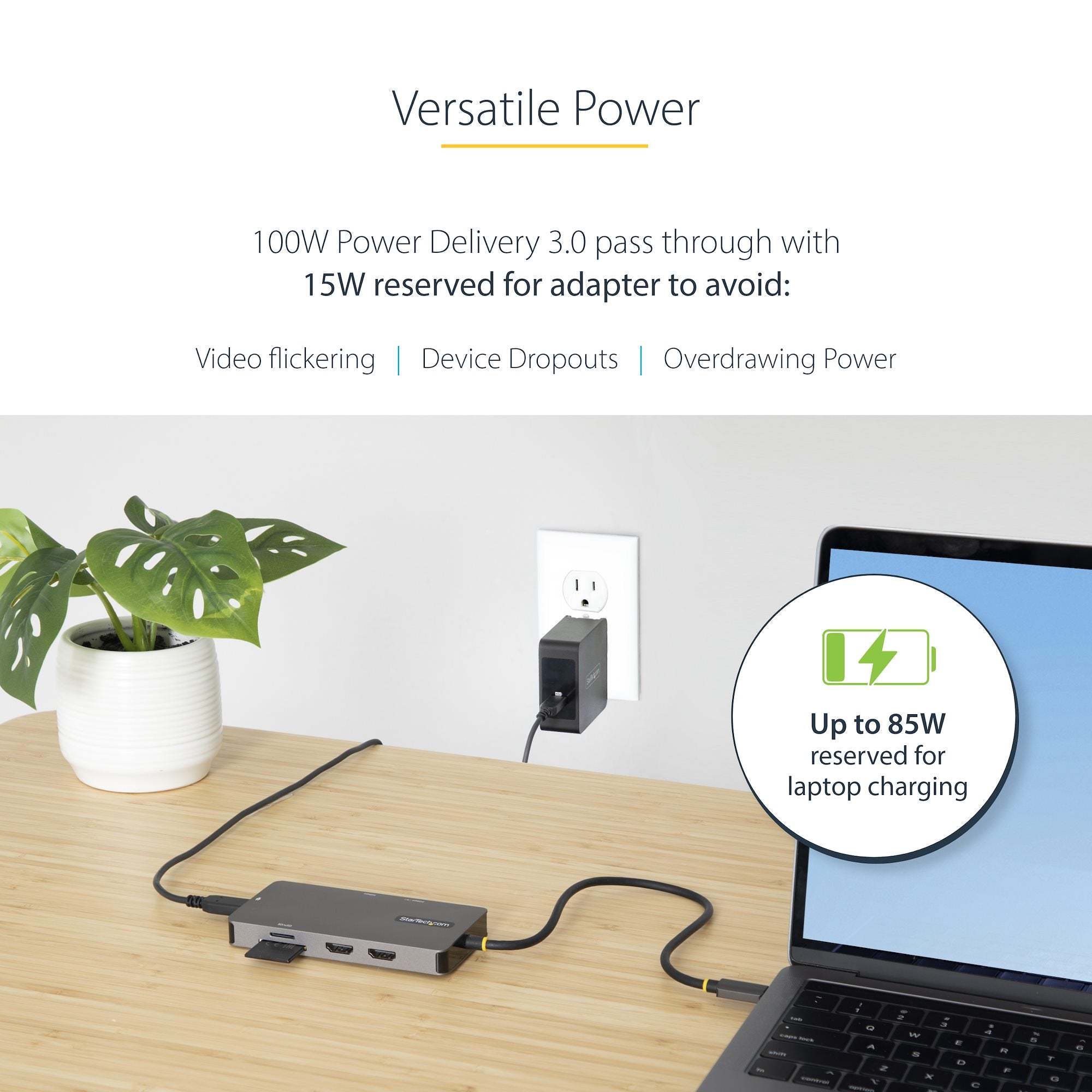 STATION D'ACCUEIL STARTECH (2X HDMI, 2X USB, RJ45, SD, M-SD)