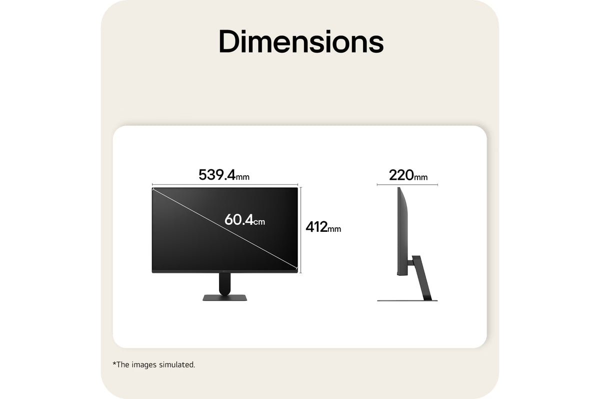 MONITEUR LG 24PO IPS 144Hz (VGA + HDMI)