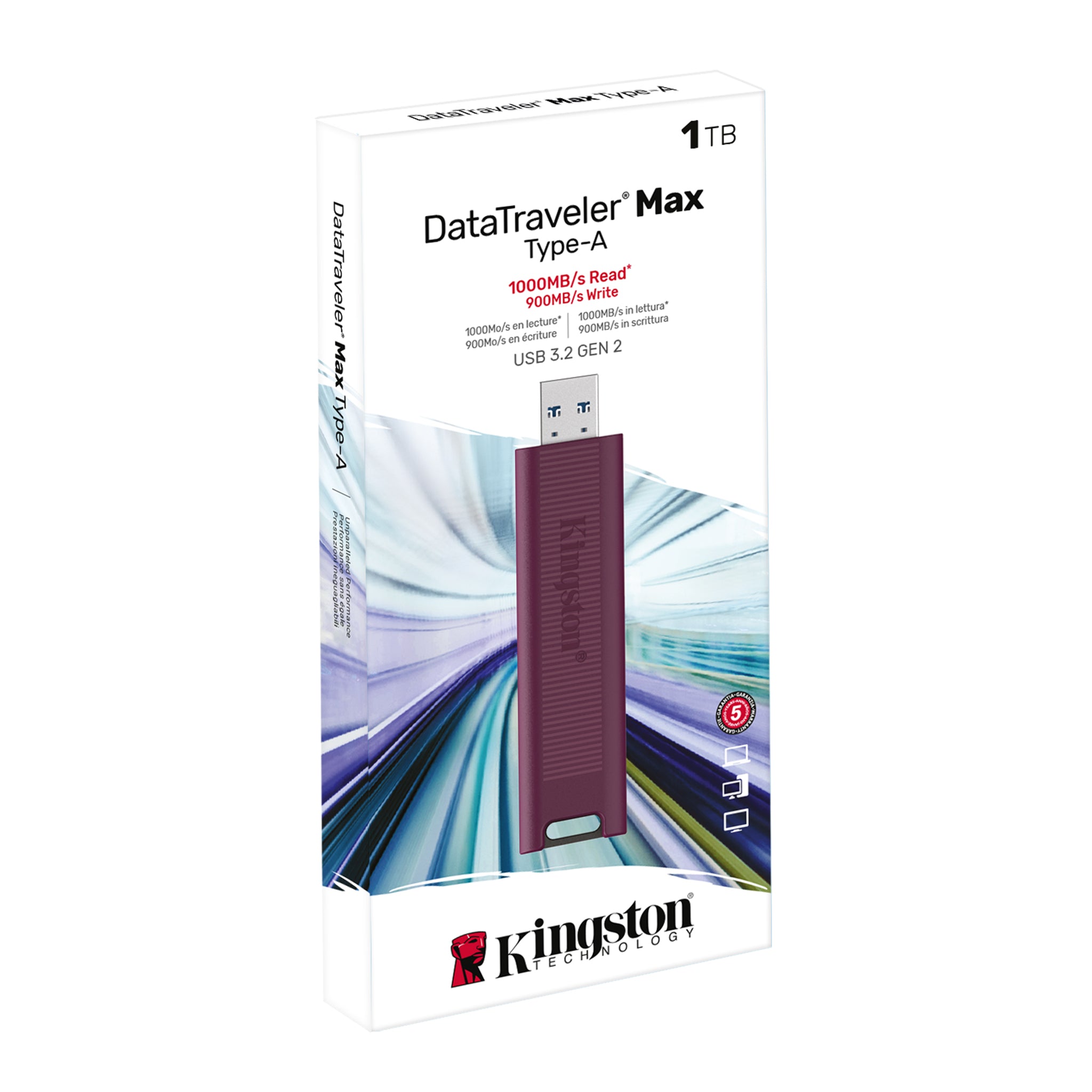 CLÉ KINGSTON 1 TO DATA TRAVELER MAX (USB-A 3.2)