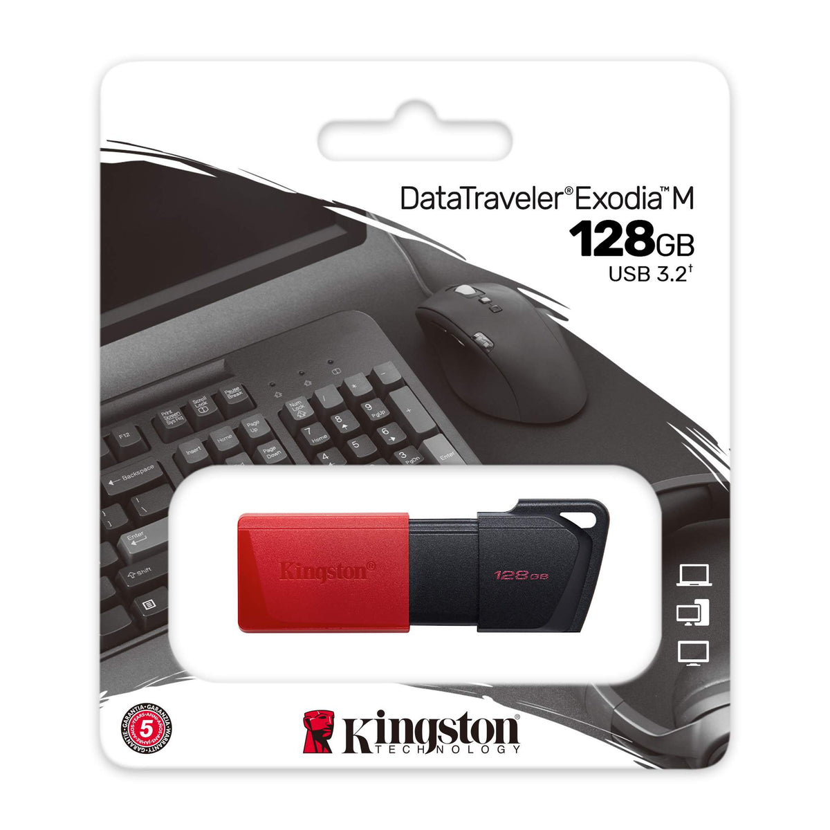 CLÉ KINGSTON 128 GO EXODIA-M (USB 3.2)
