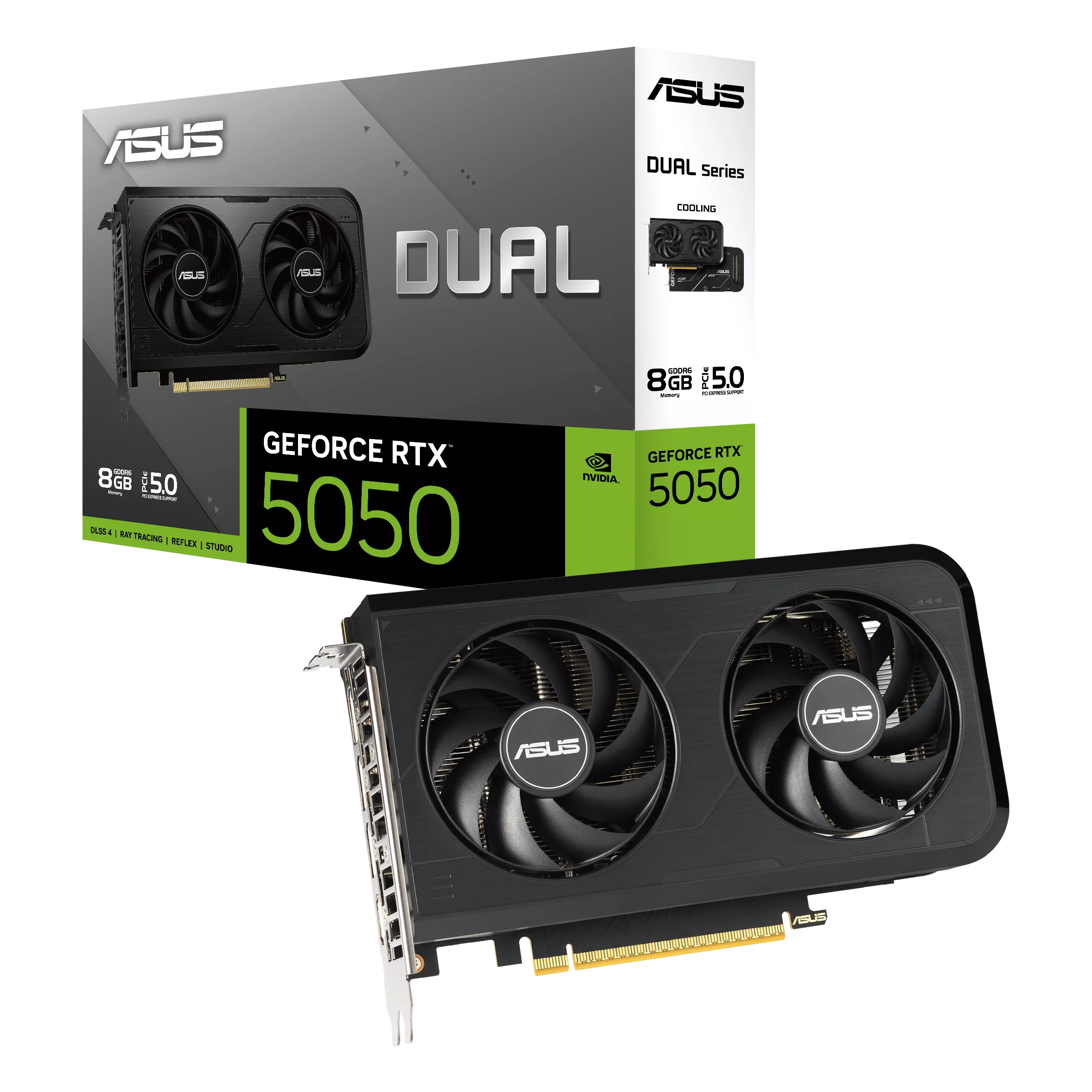 CARTE VIDEO ASUS GEFORCE RTX 5050 8GO (DUAL)