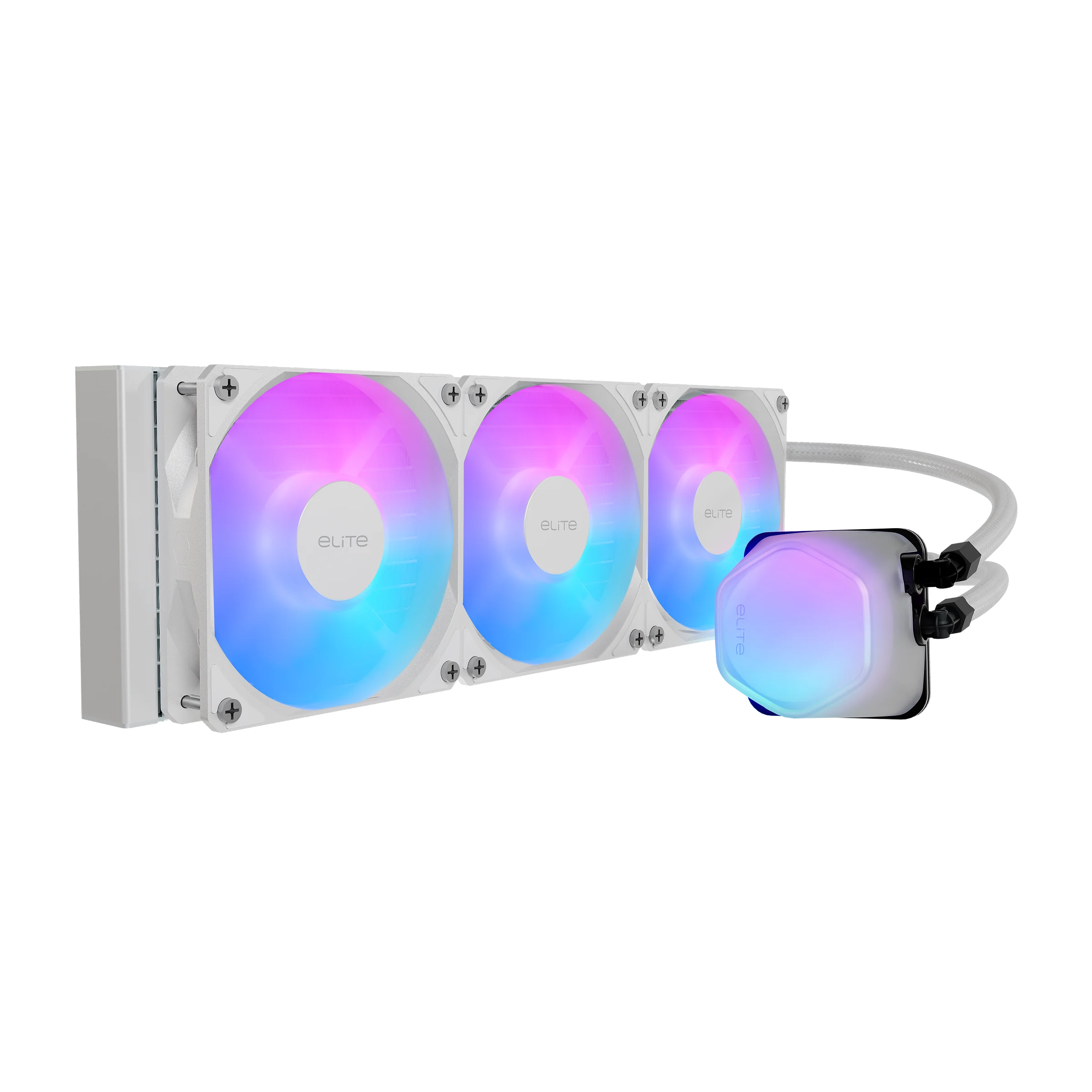 KIT DE REFROIDISSEMENT LIQUIDE CM ELITE ARGB 360MM (BLANC)