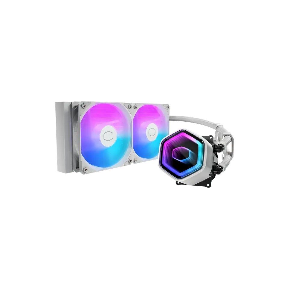 KIT DE REFROIDISSEMENT LIQUIDE CM 240L CORE II ARGB (BLANC)