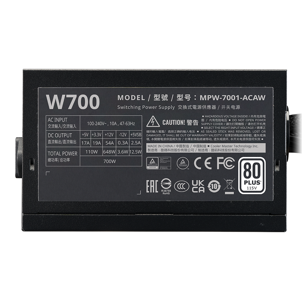 BLOC D'ALIMENTATION CM ELITE NEX 700W WHITE