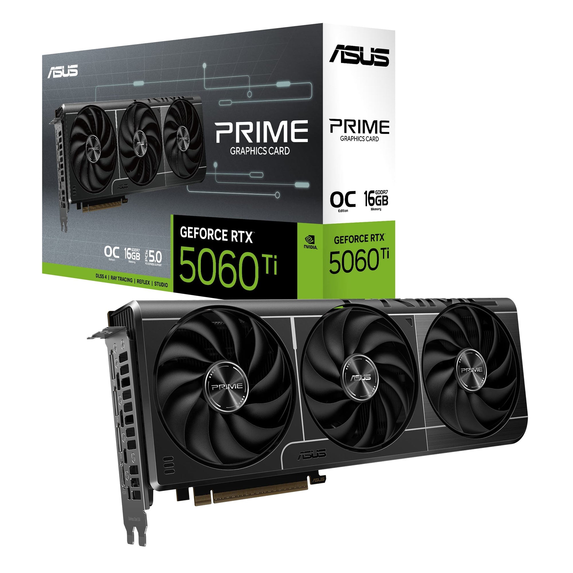 CARTE VIDEO ASUS GEFORCE RTX 5060Ti 16GO (OC / PRIME)