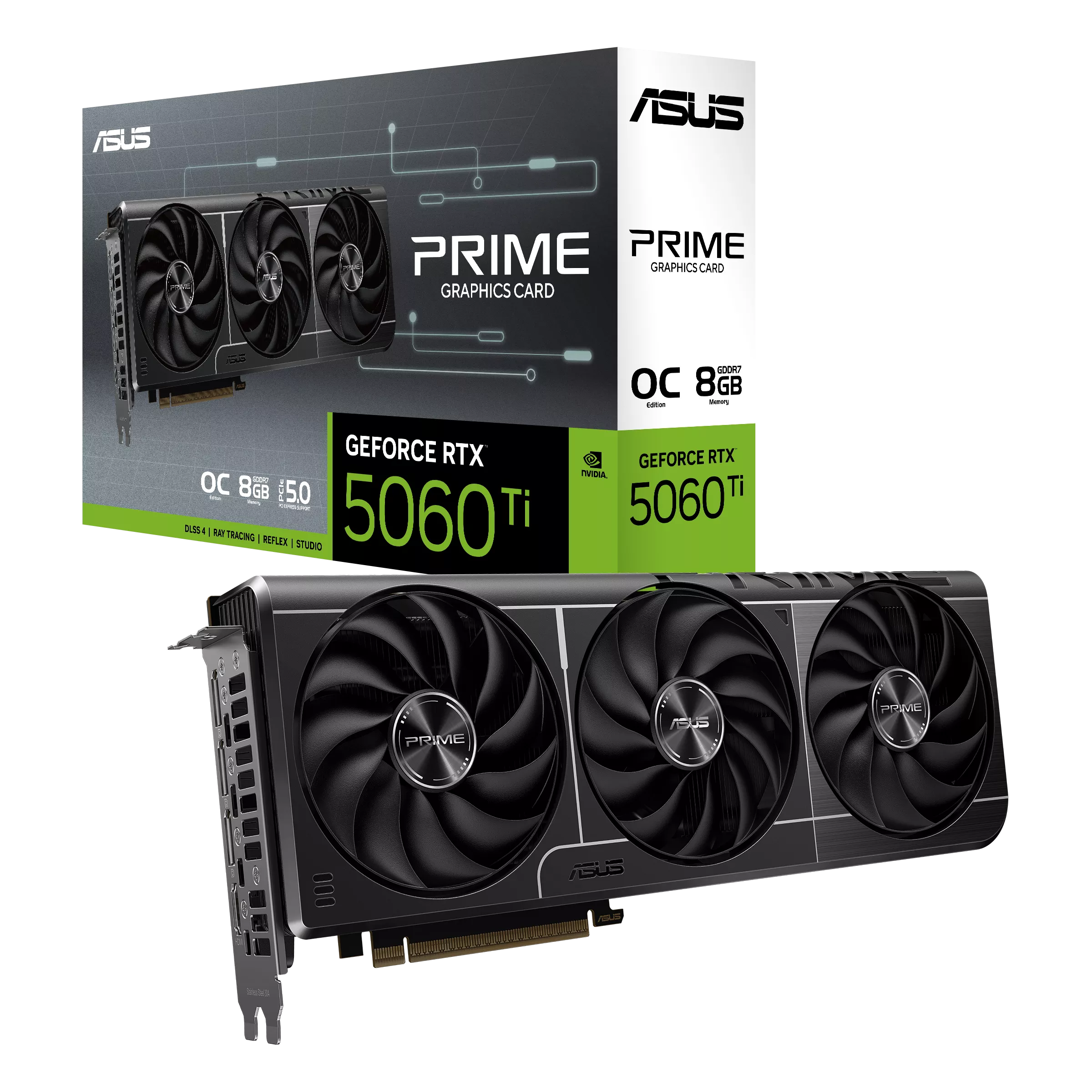 CARTE VIDEO ASUS GEFORCE RTX 5060TI 8GO (OC / PRIME)
