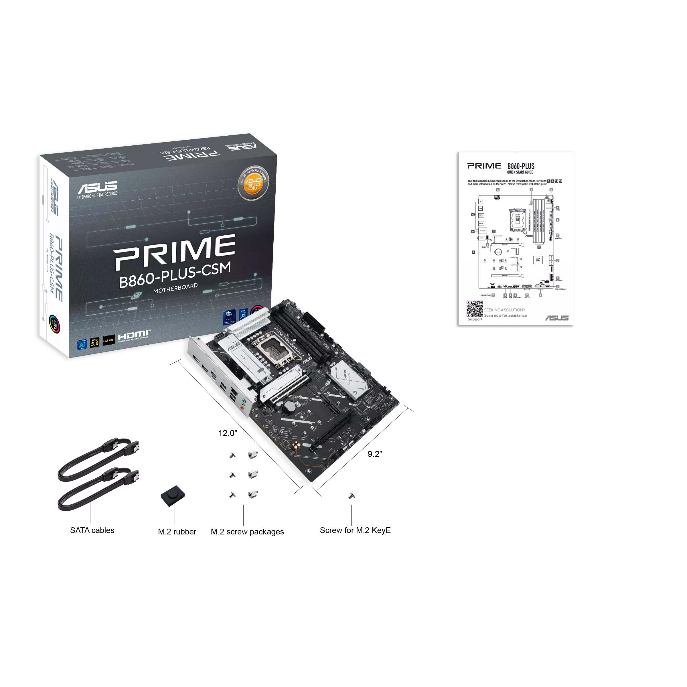 CARTE MAITRESSE ASUS PRIME B860-PLUS LGA1851/DDR5/WIFI