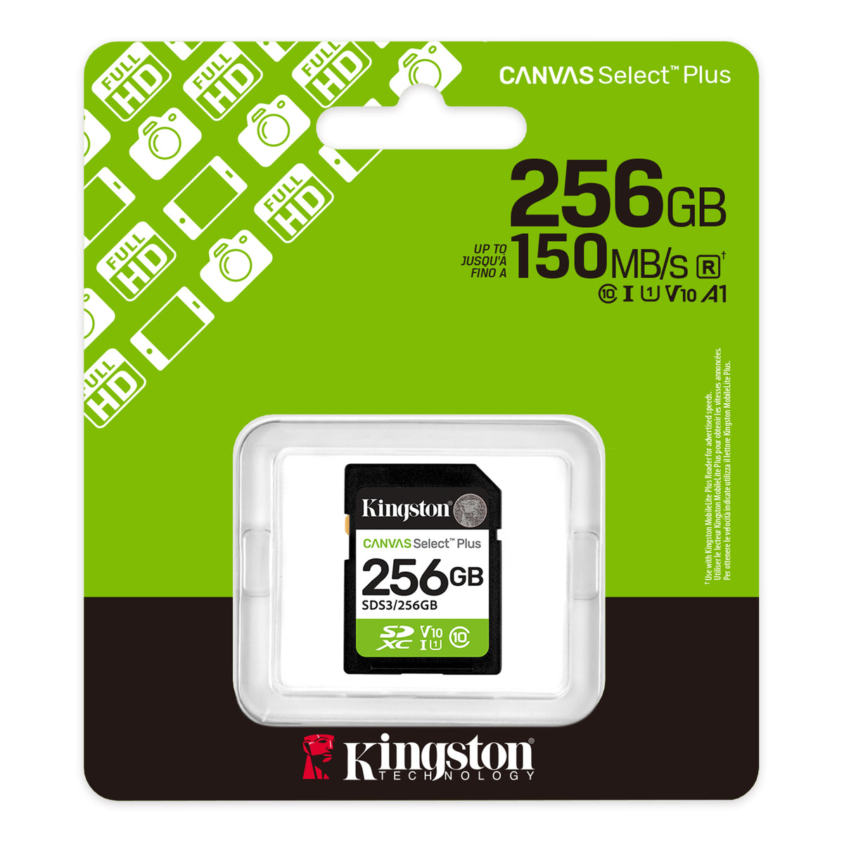 CARTE MÉMOIRE SDXC KINGSTON 256GO (CLASS 10)