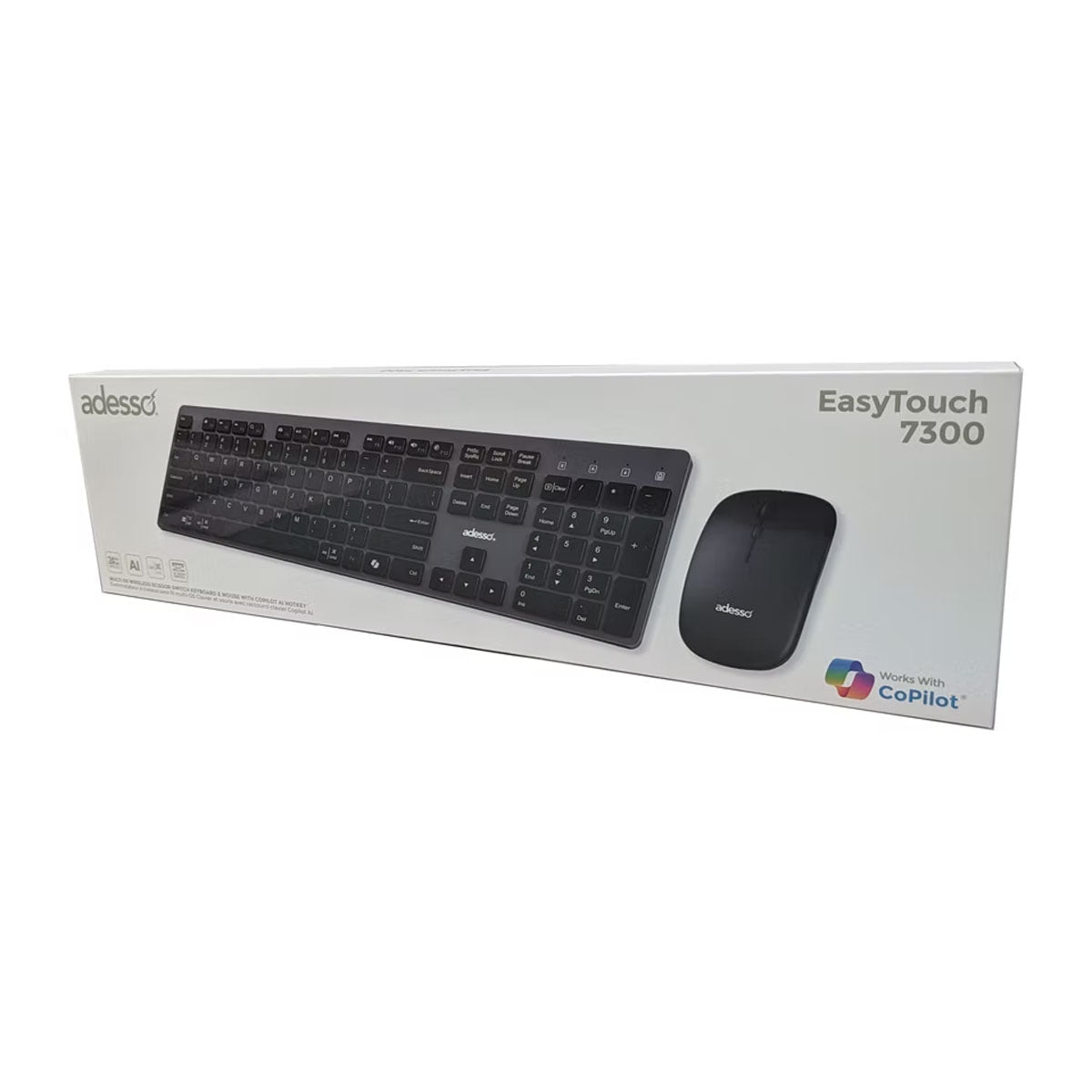 CLAVIER/SOURIS ADESSO SANS-FIL 7300 (S-FIL)